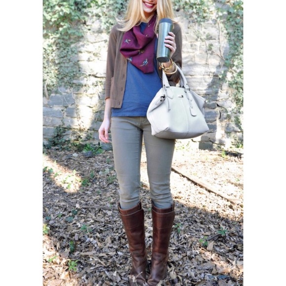 Frye Paige Cognac Knee-High Pull-On Leather Boots - Picture 4 of 16